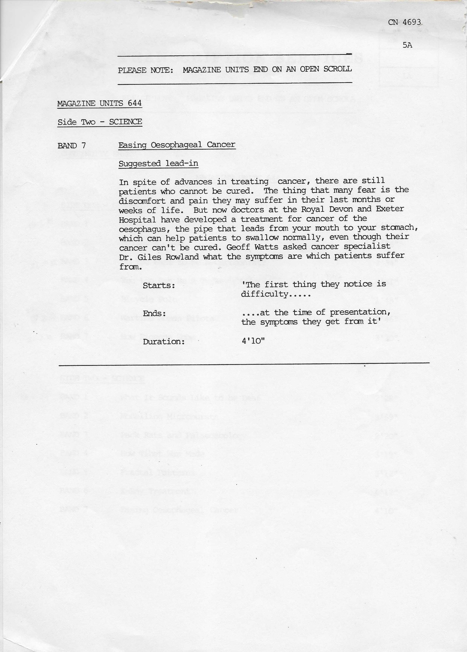 Inserts from CN 4693